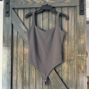 Gray bodysuit